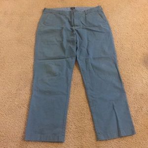 J Crew “the bleecker” pant in teal color